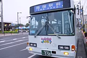 從海上望向指宿溫泉區與開聞岳,山川砂蒸與(たまて)箱溫泉所在南薩地區以開聞岳景觀著名