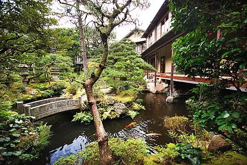 西村屋本館庭園；歷史照片