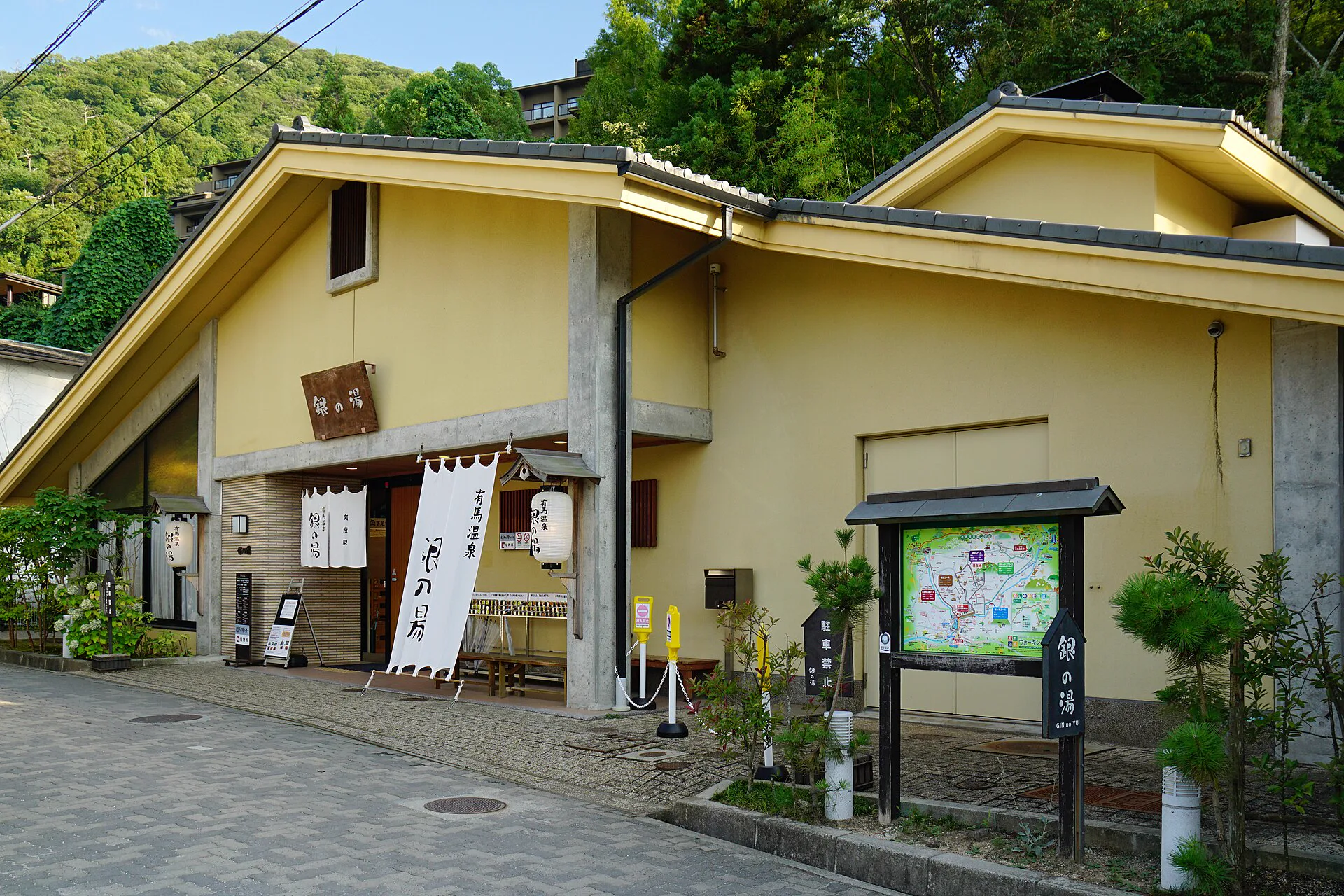 有馬溫泉銀之湯石造外觀