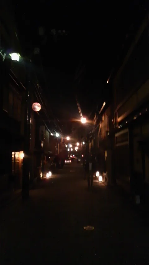 京都祇園夜間街景